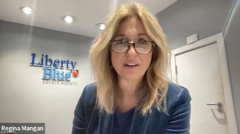 Regina addressing the housing Minister